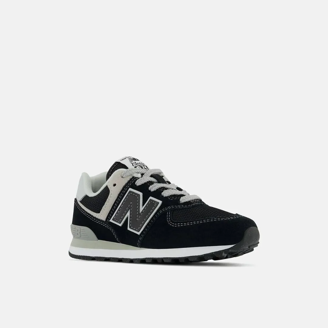 574 Core Sneaker (Black   White)