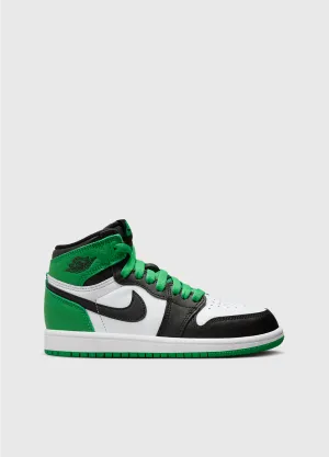 Air Jordan 1 Retro High 'Lucky Green' (PS) Sneakers