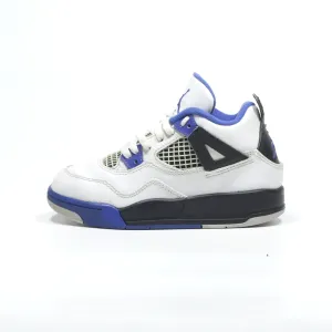 Air Jordan 4 Retro Sneakers Leather White Color For Kids