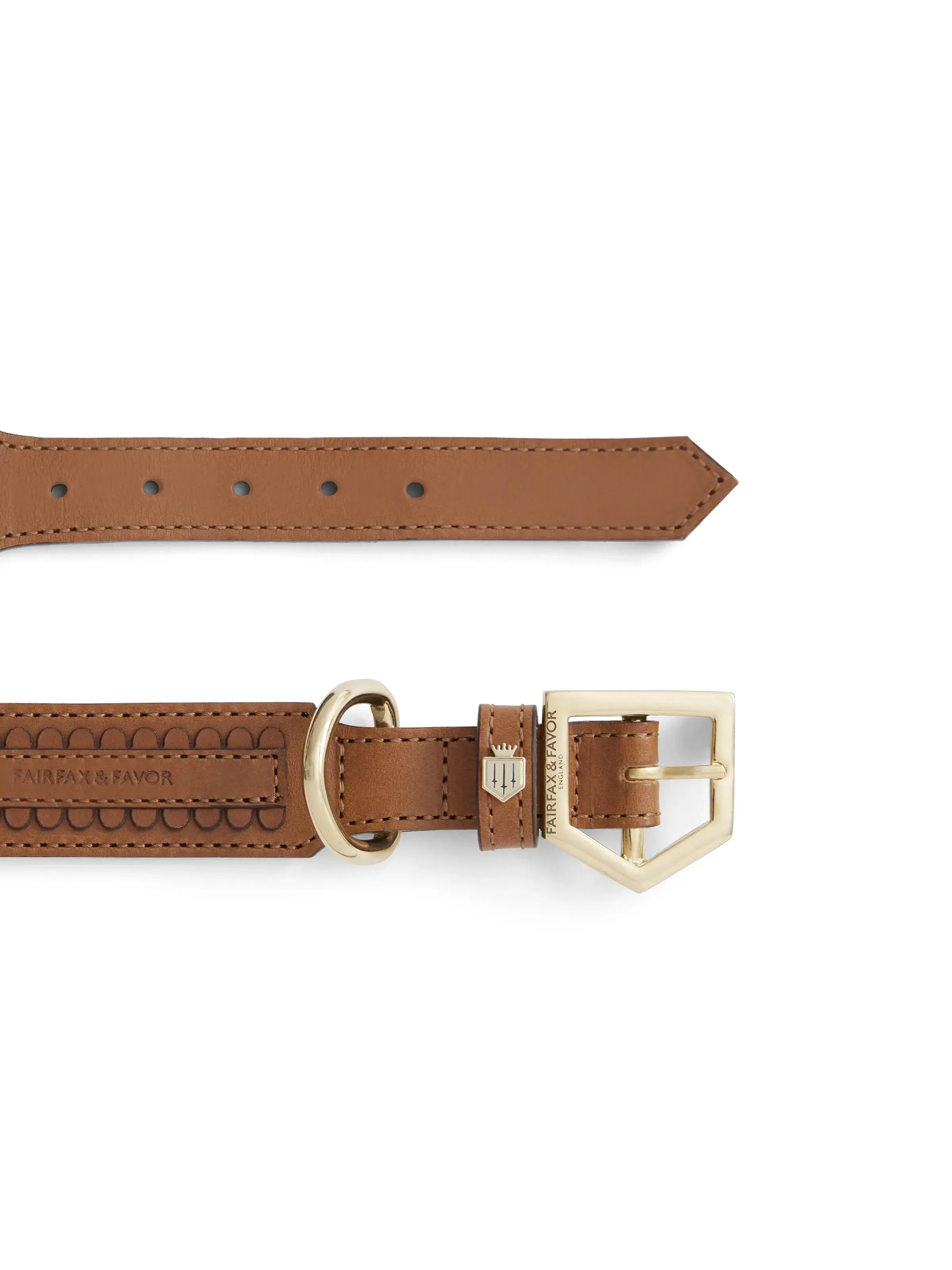 Bakewell Dog Collar - Tan Leather