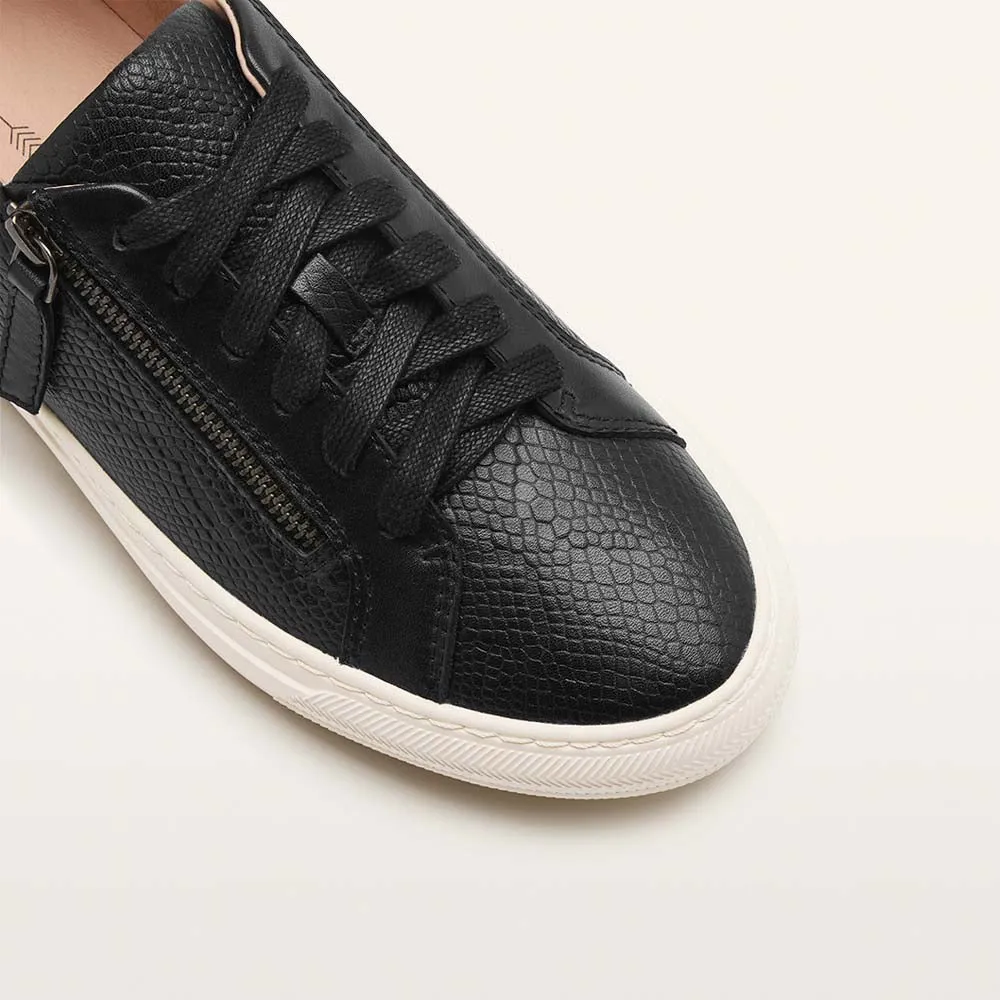 Billie Black Reptile Emboss