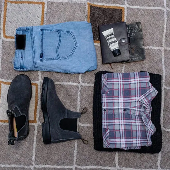 Blundstone 1910 Steel Grey Premium Suede Leather Chelsea Boots