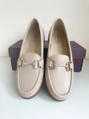 BRAND NEW CARVELA COMFORT CLICK NUDE LEATHER SLIP ON LOAFER SIZE 6/39