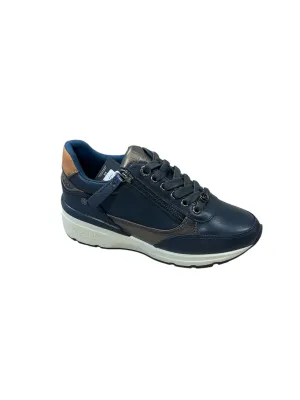 Carmela navy leather sneaker
