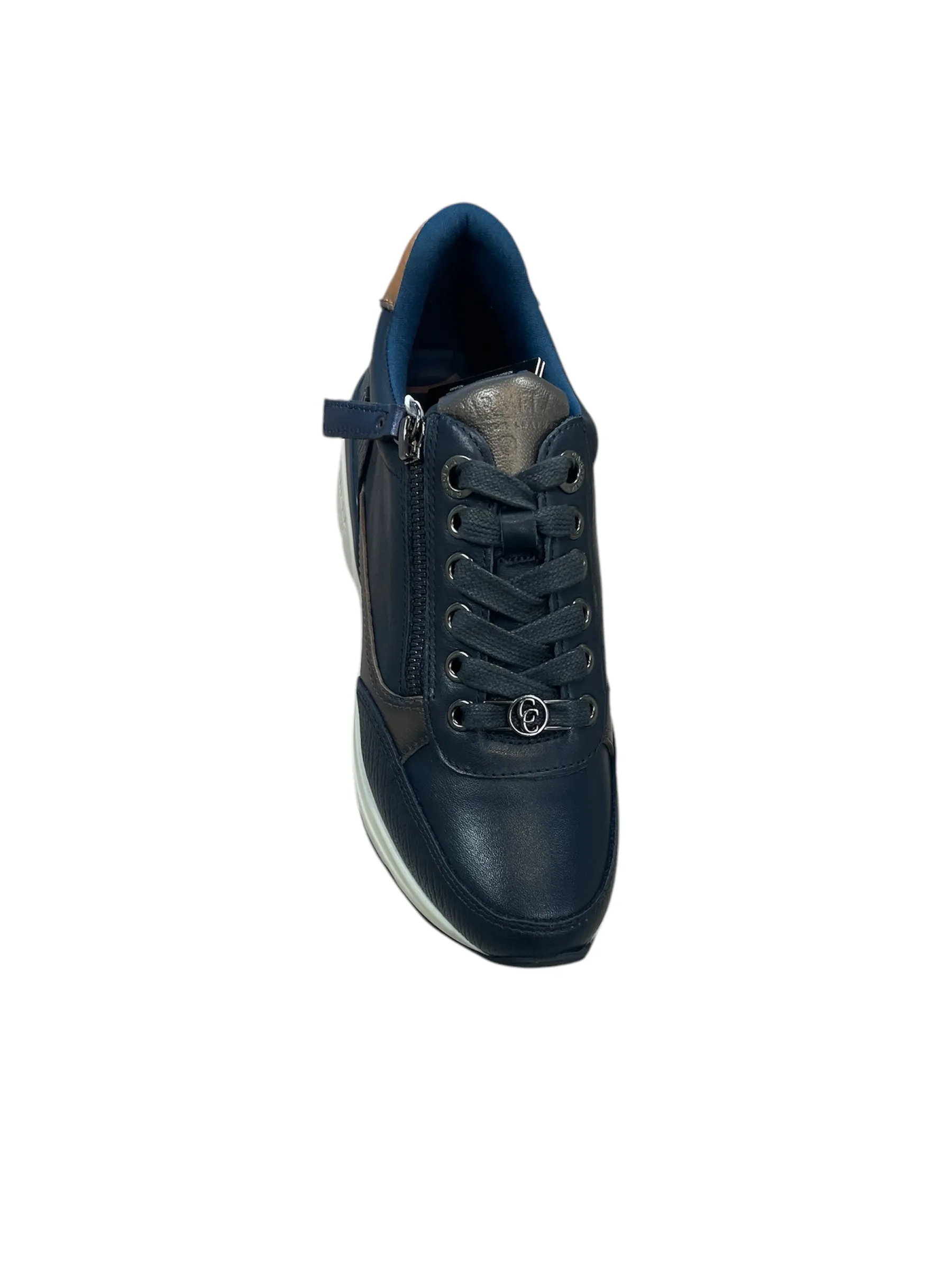 Carmela navy leather sneaker