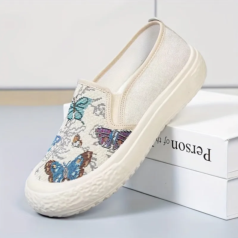 Dames slip-on loafers-comfortabel, licht en modieus met patroon