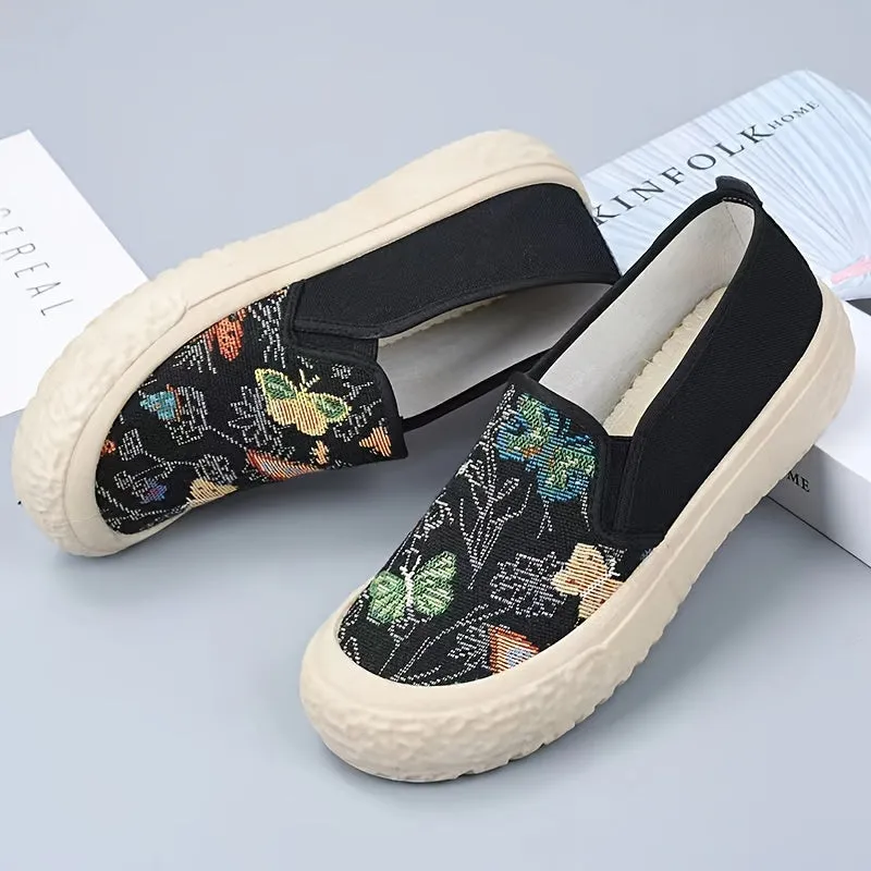 Dames slip-on loafers-comfortabel, licht en modieus met patroon