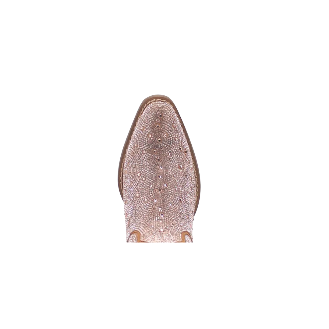 Dingo Women's Rhinestone Rose Gold Boots