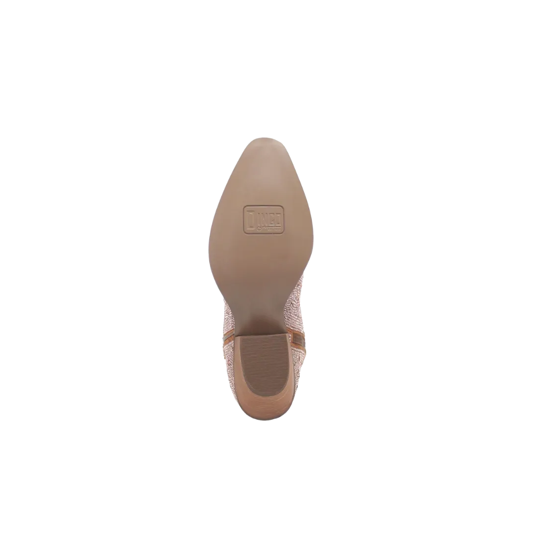Dingo Women's Rhinestone Rose Gold Boots