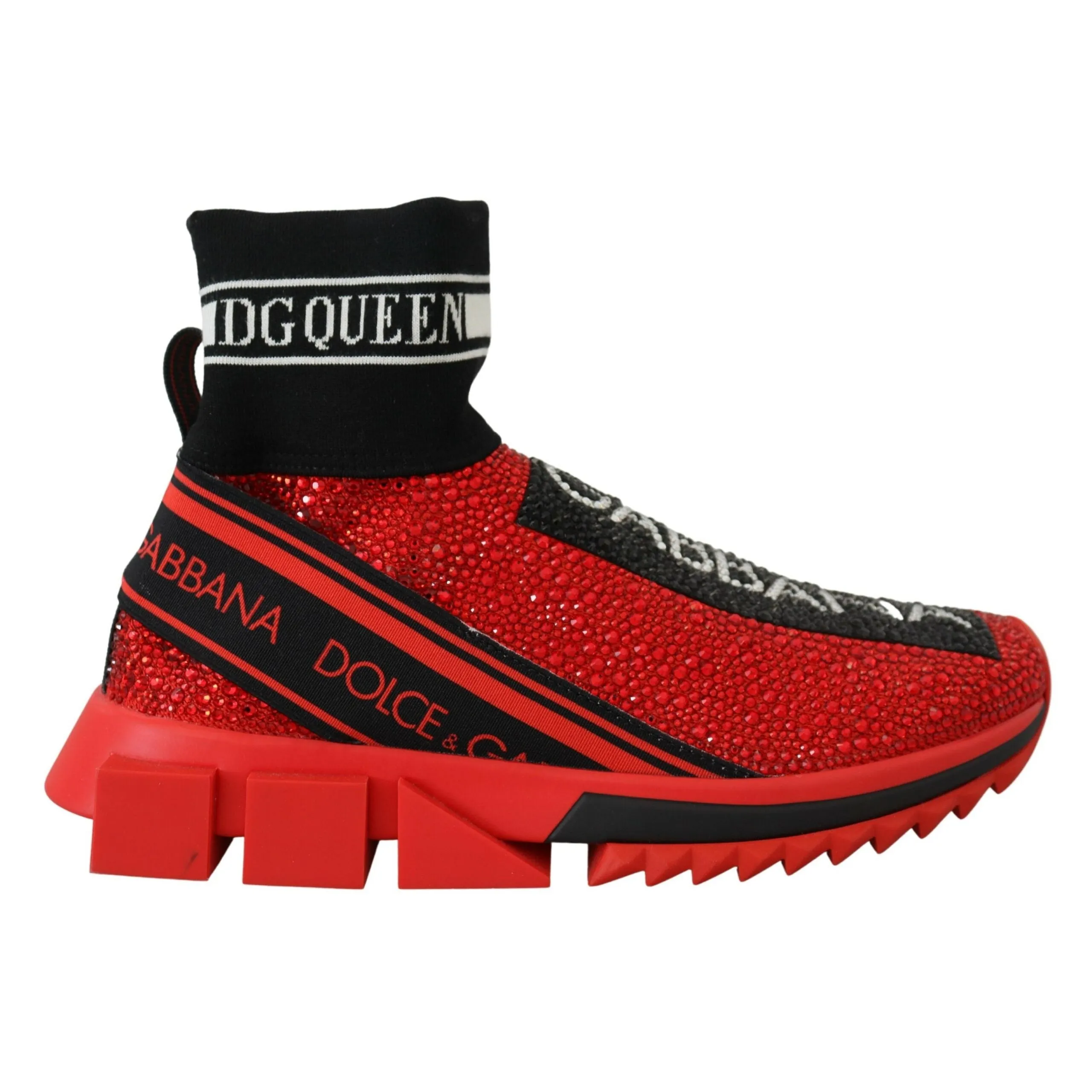 Dolce & Gabbana Exquisite Red Sorrento Slip-On Sneakers