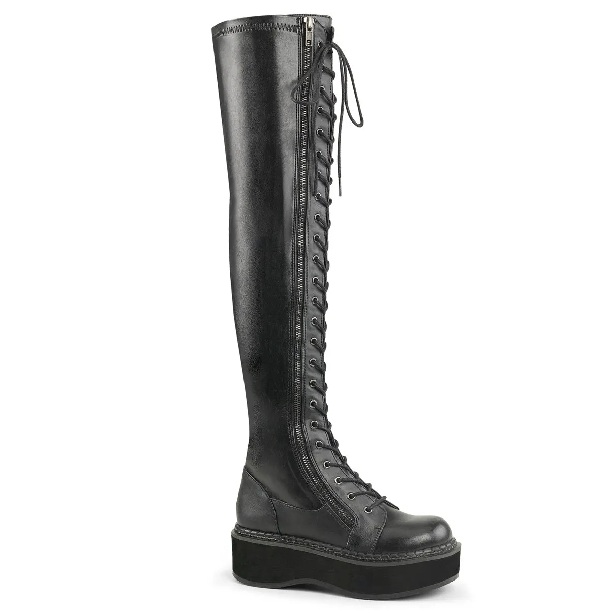 EMILY-375 Demoniacult Alternative Footwear Women's Over-the-Knee Boots