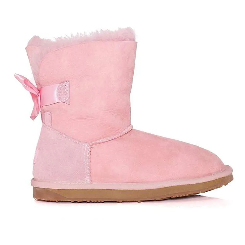 Ever UGG Kids Mini Boots with Bailey Bow #11517