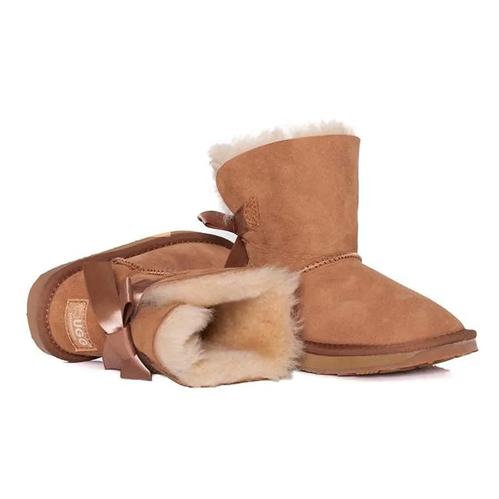 Ever UGG Kids Mini Boots with Bailey Bow #11517