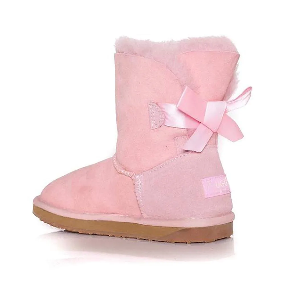 Ever UGG Kids Mini Boots with Bailey Bow #11517