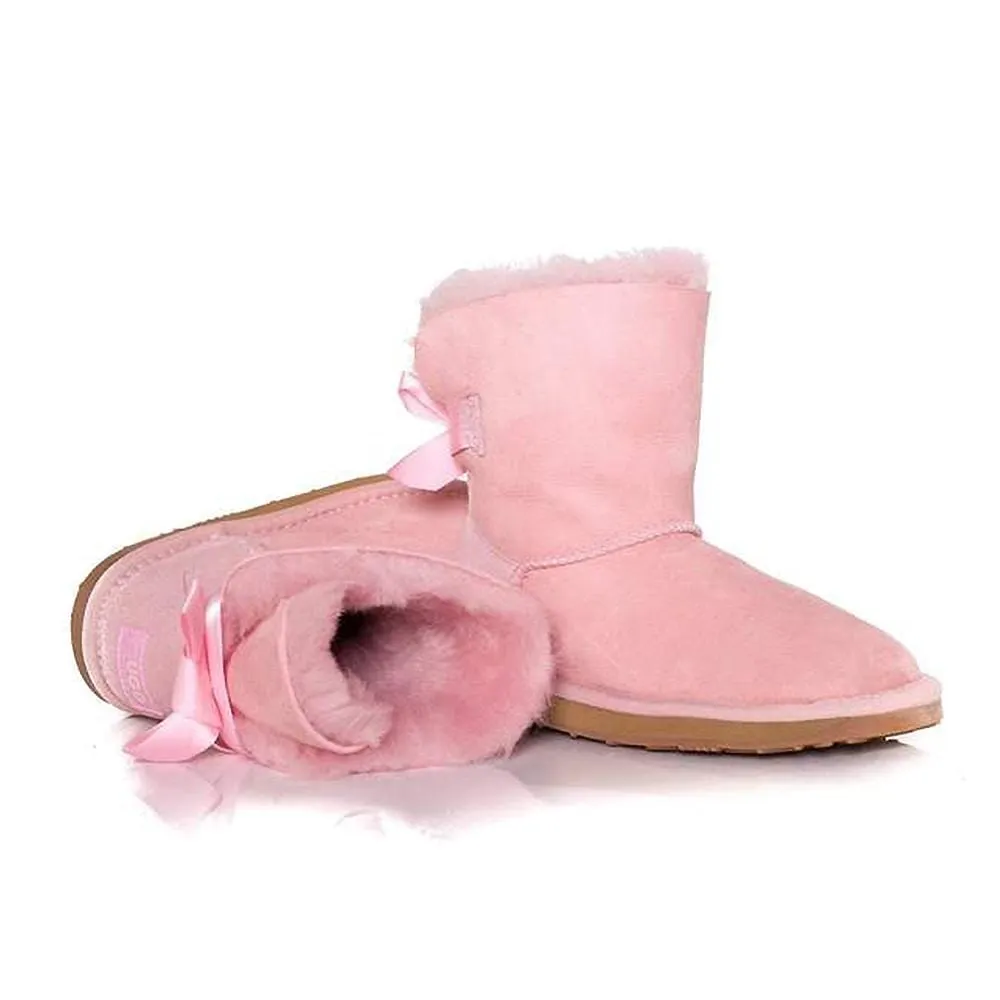 Ever UGG Kids Mini Boots with Bailey Bow #11517