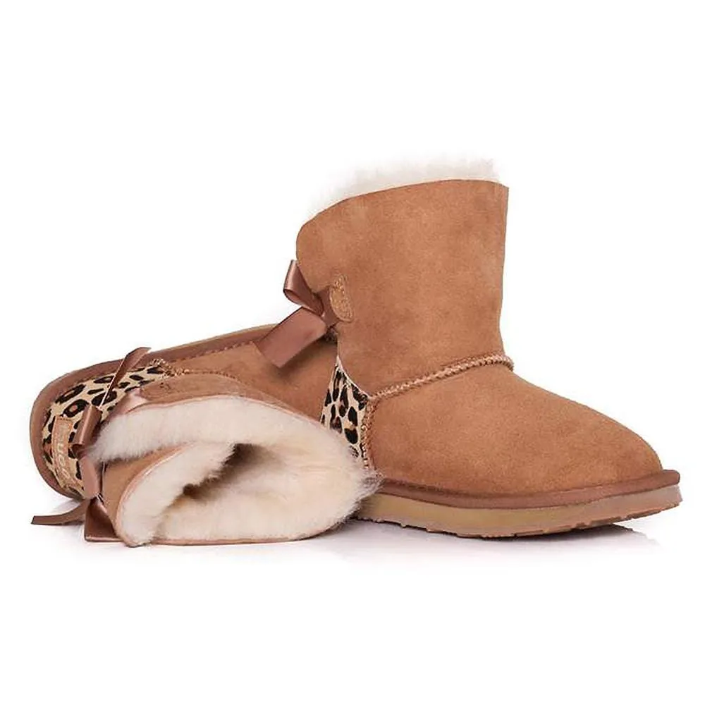 Ever UGG Kids Mini Boots with Bailey Bow #11517