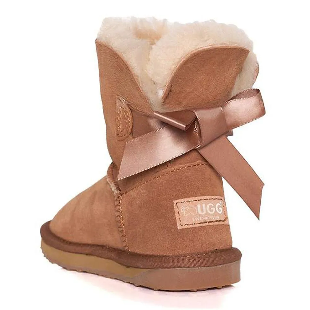 Ever UGG Kids Mini Boots with Bailey Bow #11517