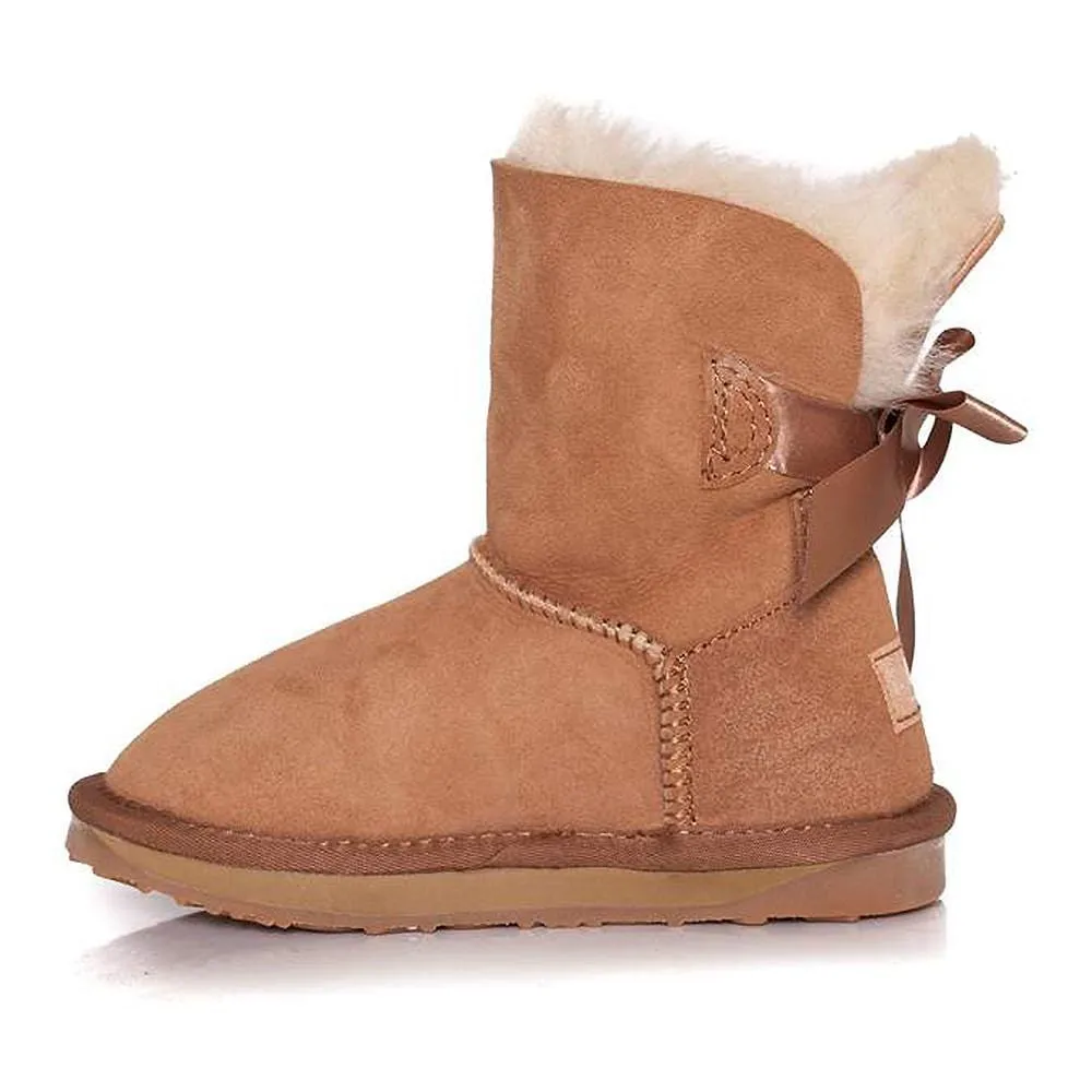 Ever UGG Kids Mini Boots with Bailey Bow #11517