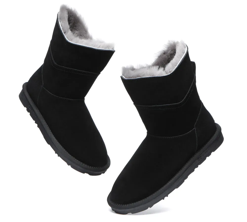 EVERAU® Premium Australian Sheepskin Short Boots Women Swanston 2 Panel