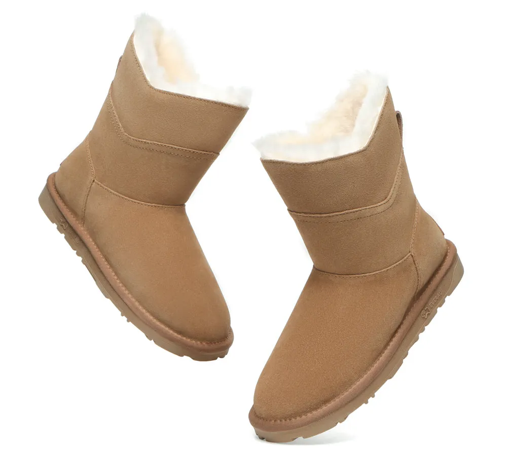 EVERAU® Premium Australian Sheepskin Short Boots Women Swanston 2 Panel