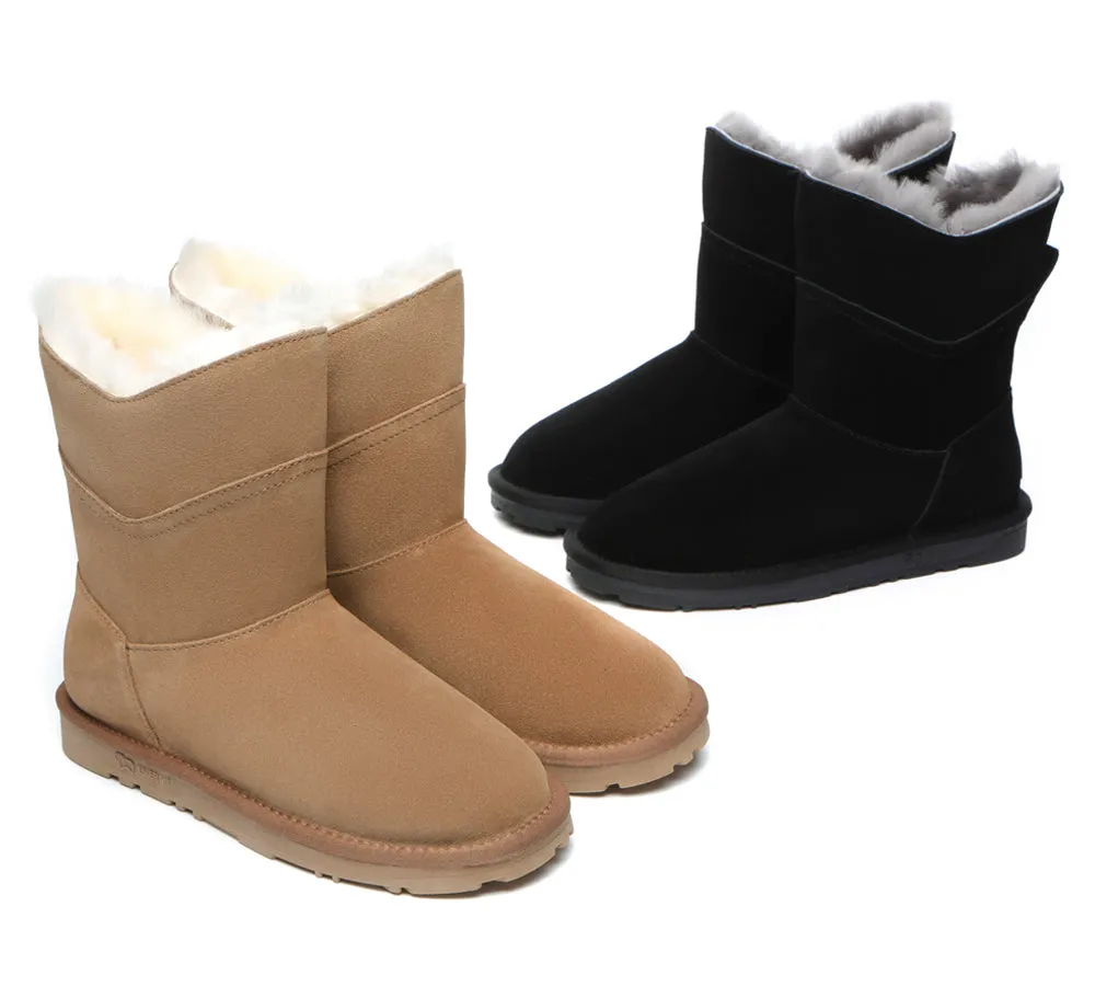 EVERAU® Premium Australian Sheepskin Short Boots Women Swanston 2 Panel