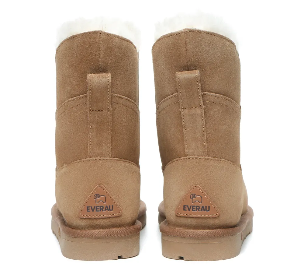 EVERAU® Premium Australian Sheepskin Short Boots Women Swanston 2 Panel