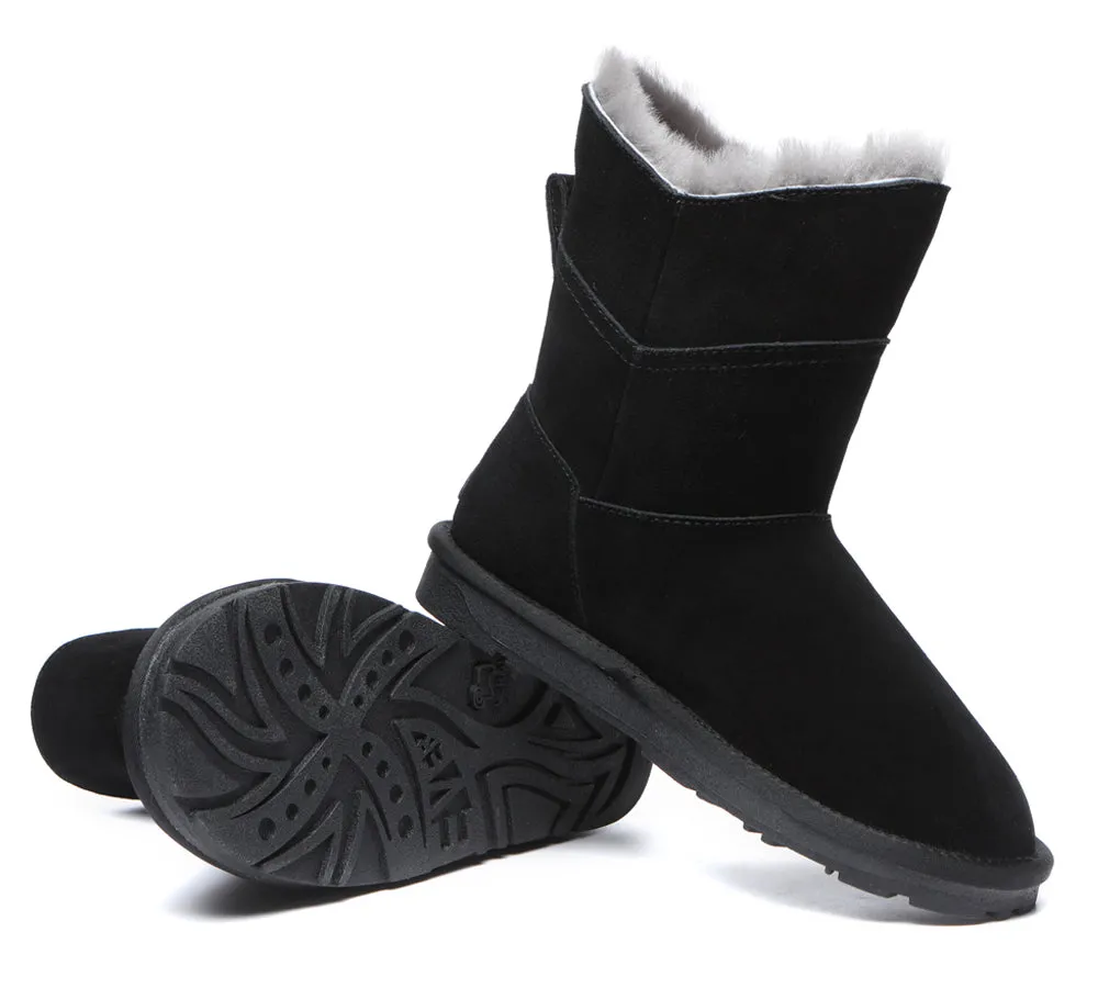 EVERAU® Premium Australian Sheepskin Short Boots Women Swanston 2 Panel