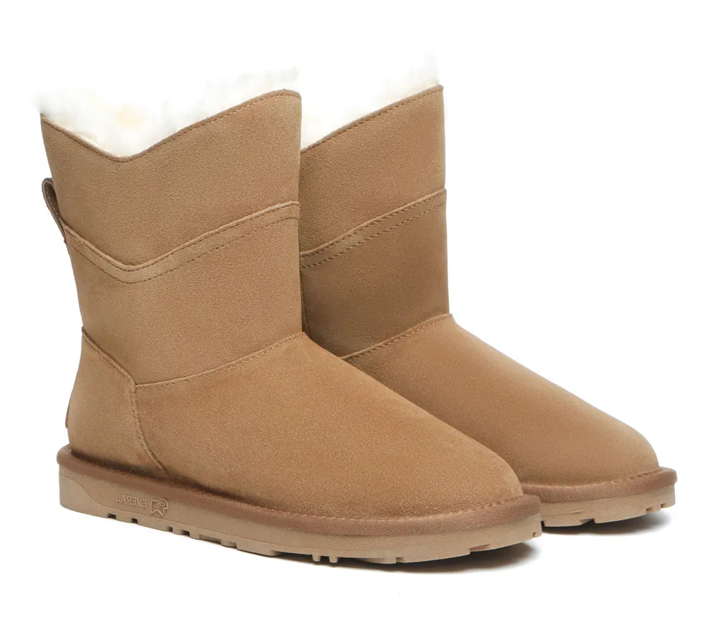 EVERAU® Premium Australian Sheepskin Short Boots Women Swanston 2 Panel