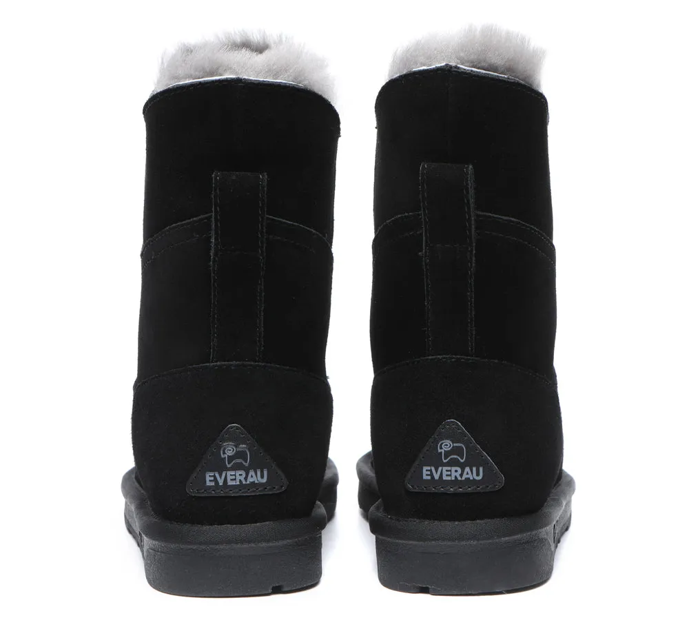 EVERAU® Premium Australian Sheepskin Short Boots Women Swanston 2 Panel