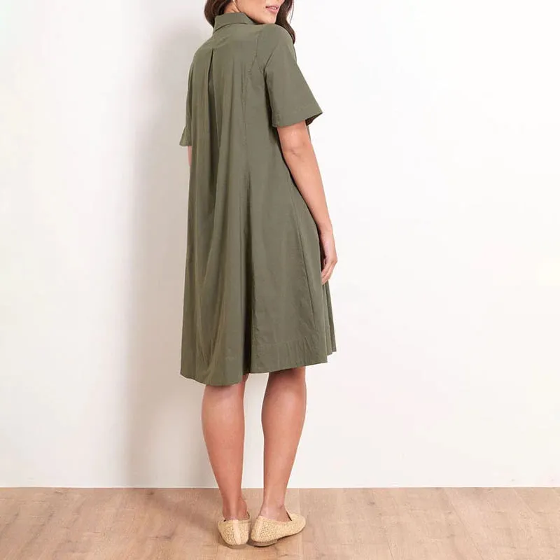 Full Swing Trapeze Dress - Jungle