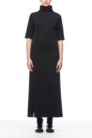 Fuzzi Woman Turtleneck Midi Dress