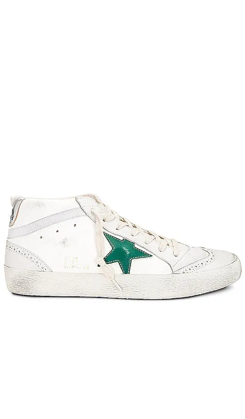 Golden Goose Mid Star Sneaker in Cream
