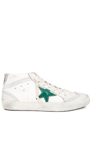 Golden Goose Mid Star Sneaker in Cream