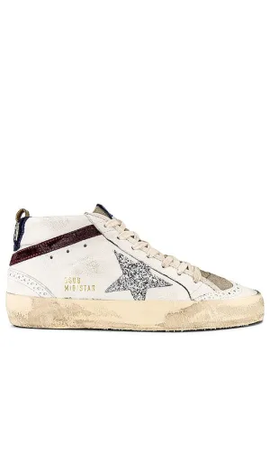 Golden Goose Mid Star Sneaker in White