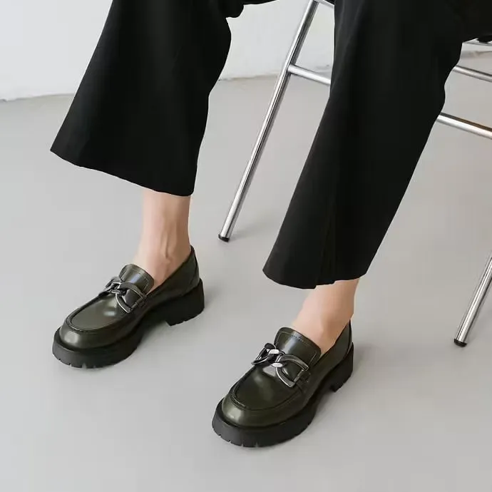 JONAK PARIS FLAT HEEL LOAFERS WITH BITES
