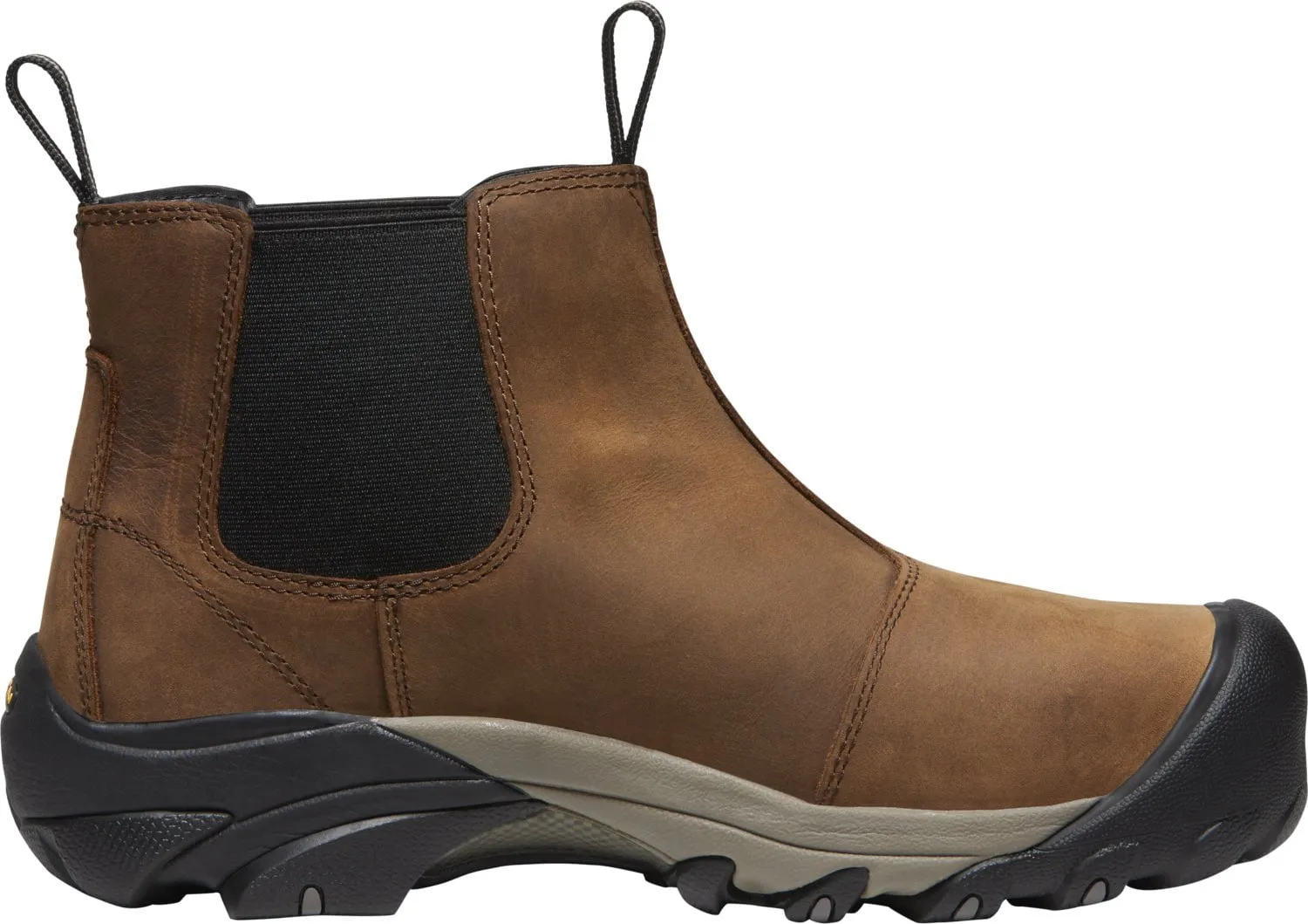 Keen Utility Mens Lansing Chelsea ST Dark Earth/Brindle Leather Work Boots