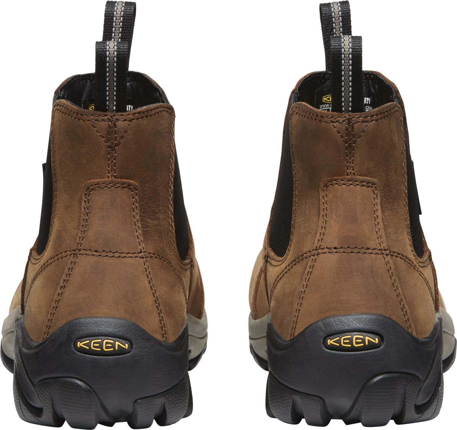Keen Utility Mens Lansing Chelsea ST Dark Earth/Brindle Leather Work Boots
