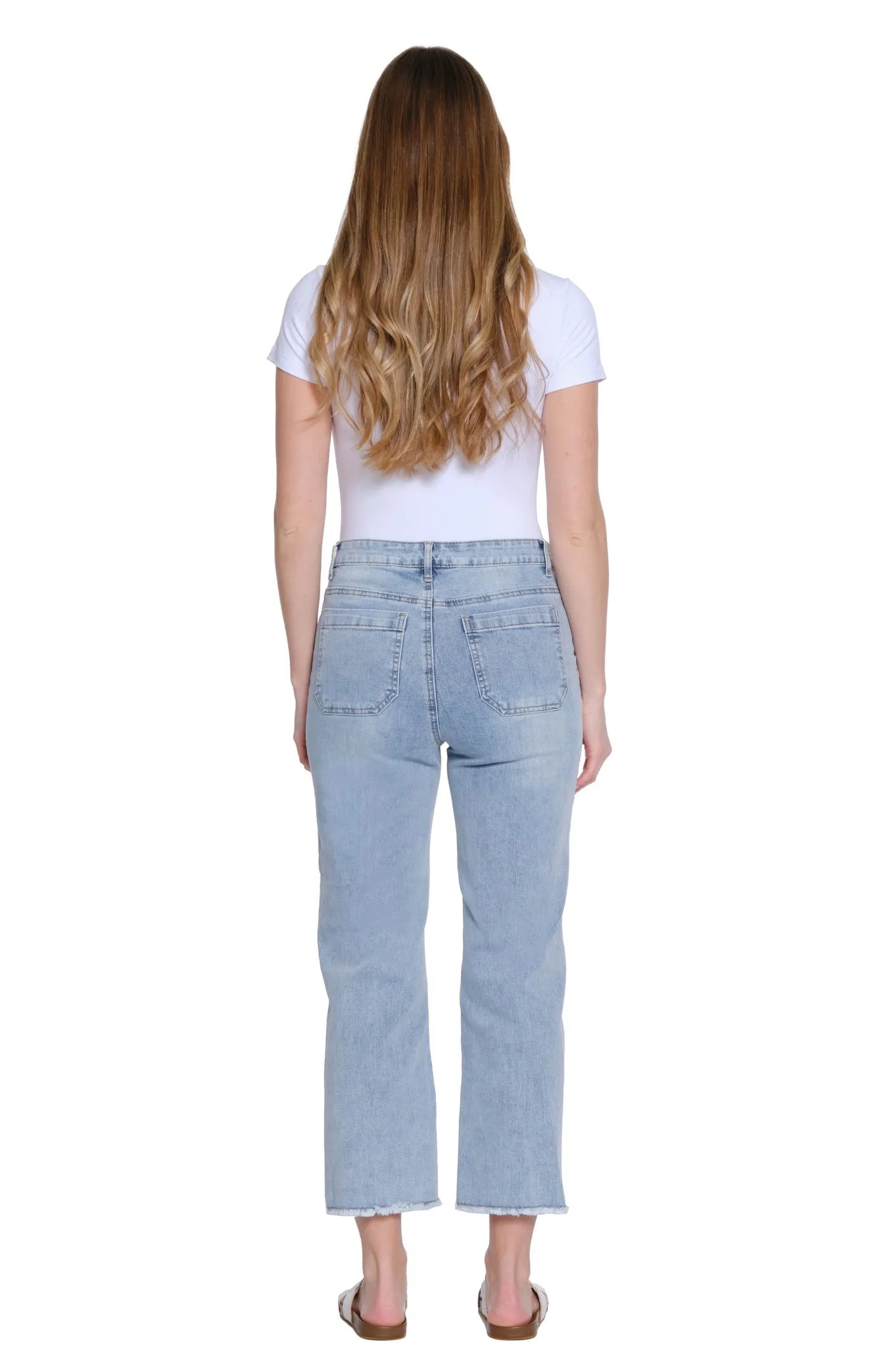 Light Indigo Wide Leg Jeans