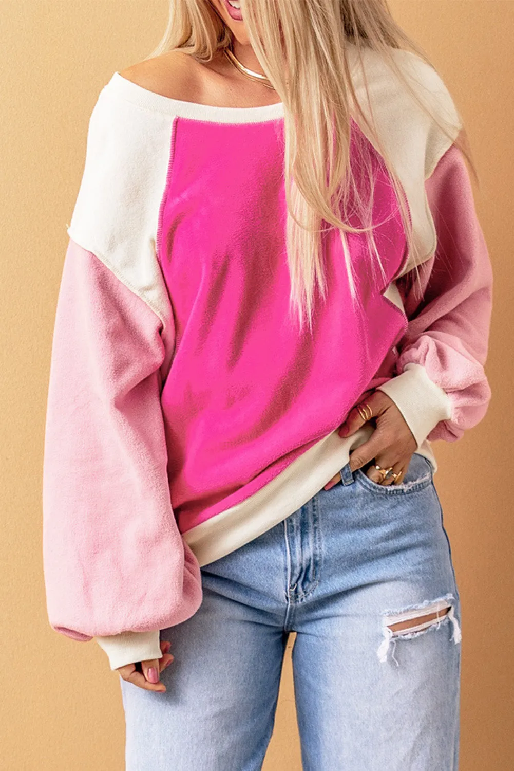 Long Sleeve Pullover Fleece Sweatshirt