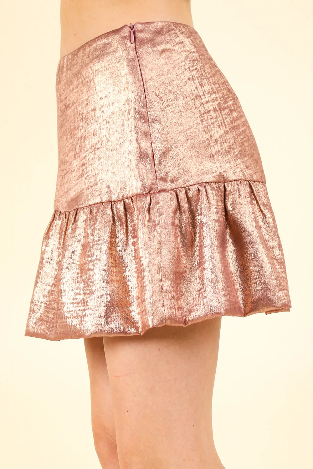 Mariah Shiny Mini Skirt