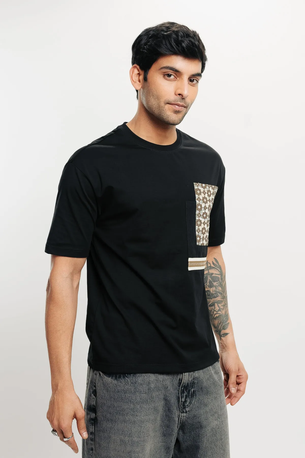 Men's Motif Pocket Print T-Shirt