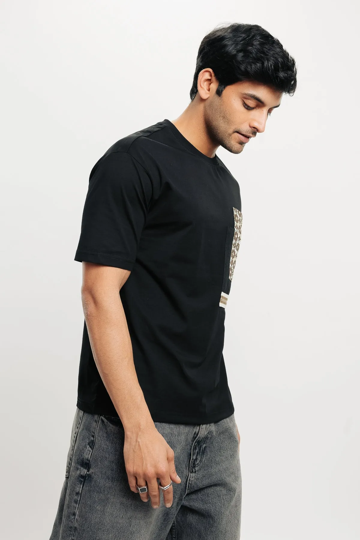 Men's Motif Pocket Print T-Shirt