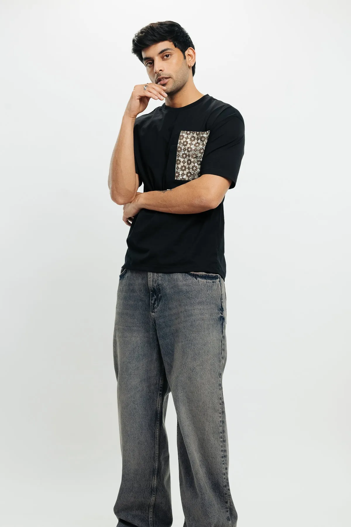 Men's Motif Pocket Print T-Shirt
