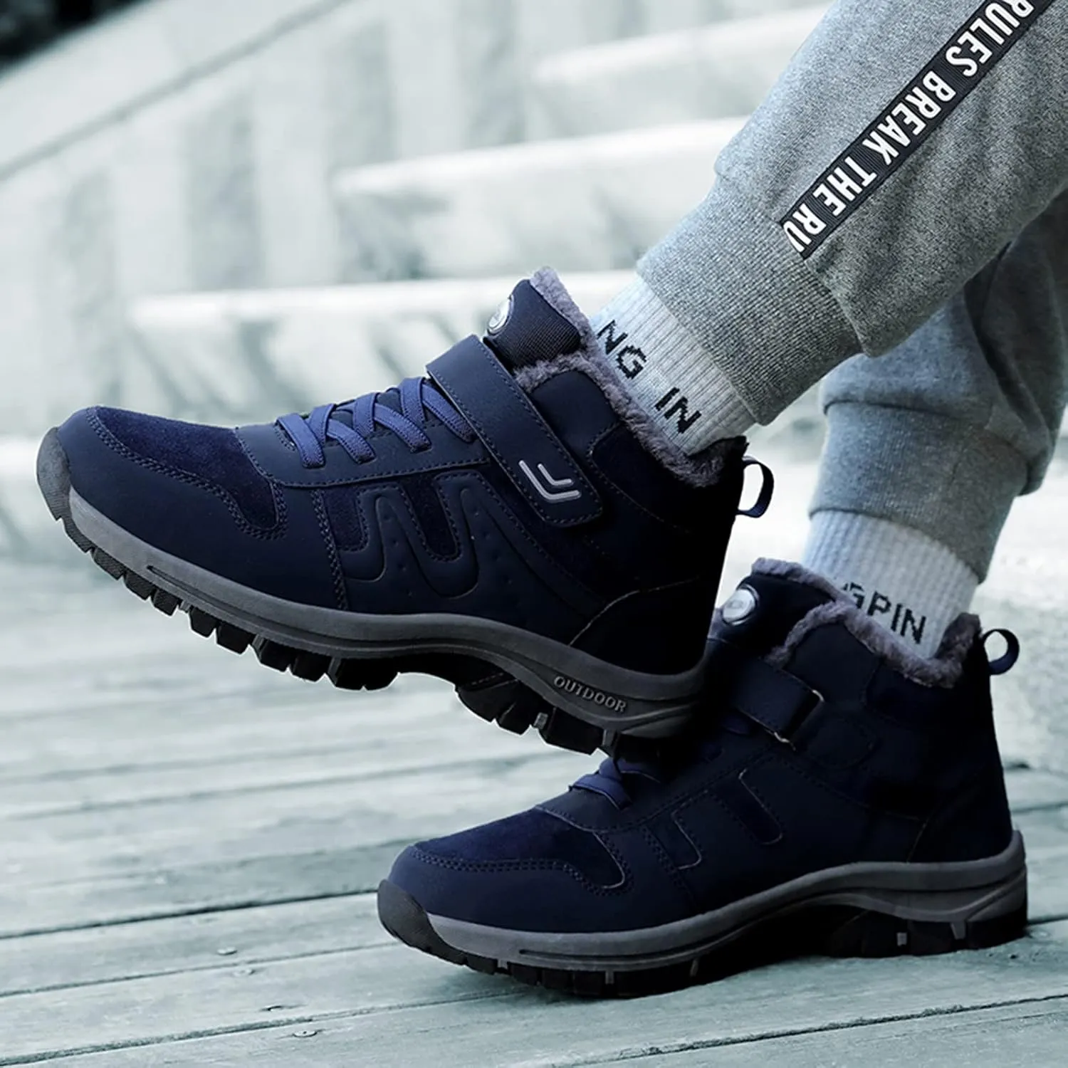 Men's Work Boots with Zipper Hiking Sneakers Ankle Ladies Women's Safety Toe Shoes Composite Toe Platform Shoes Slip Resistant Safety Hike Grounded Footwear