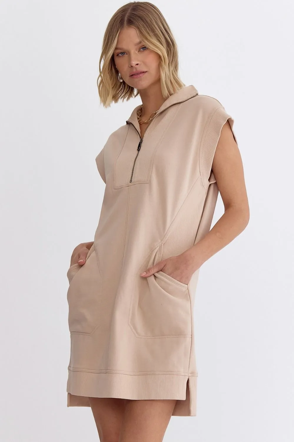 Neutral Everyday Casual Dress