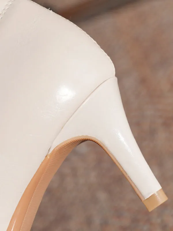 Pointed-Toe Split-Joint Sock Boots Boots