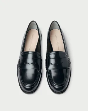Rachel Black Leather Loafer