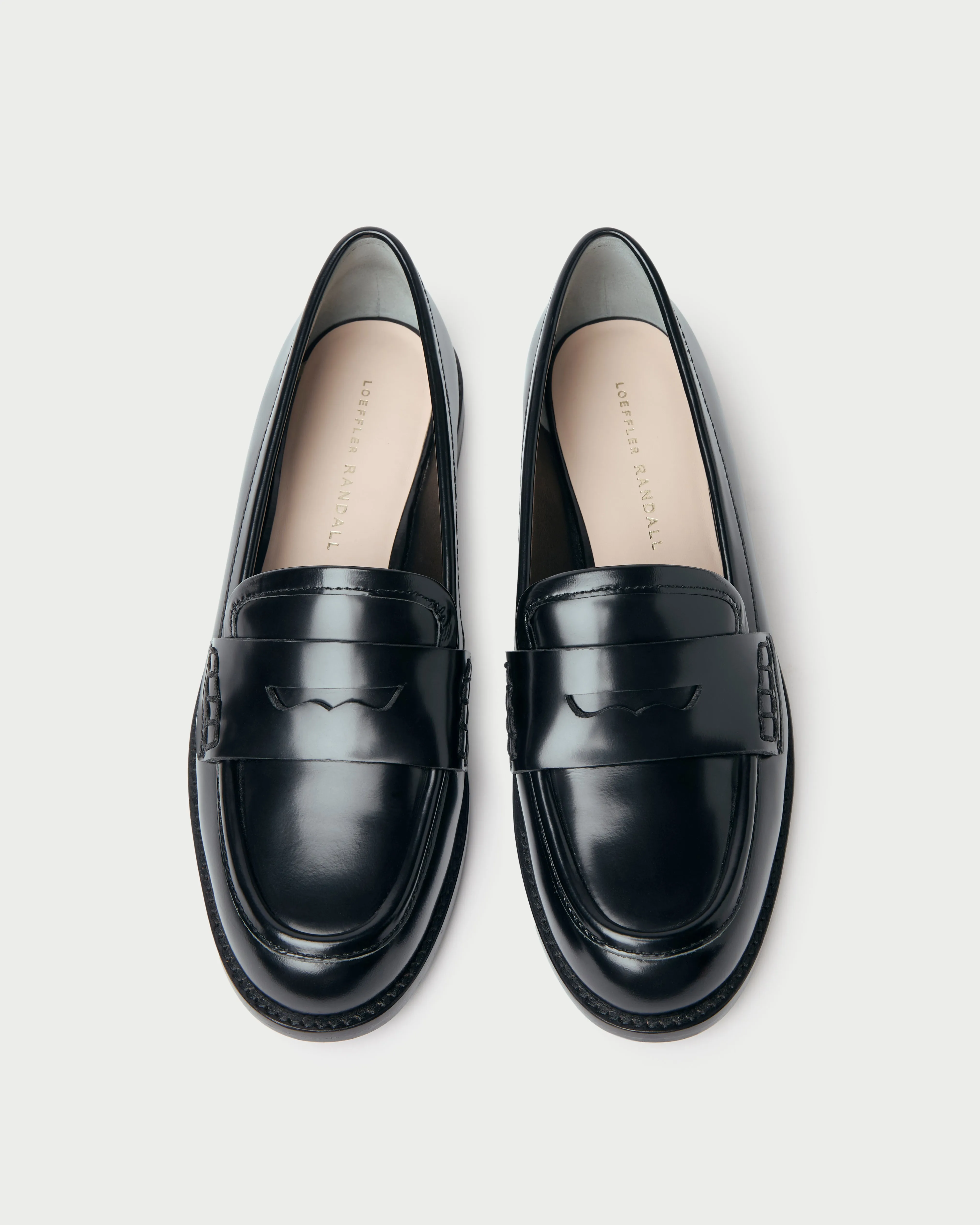 Rachel Black Leather Loafer