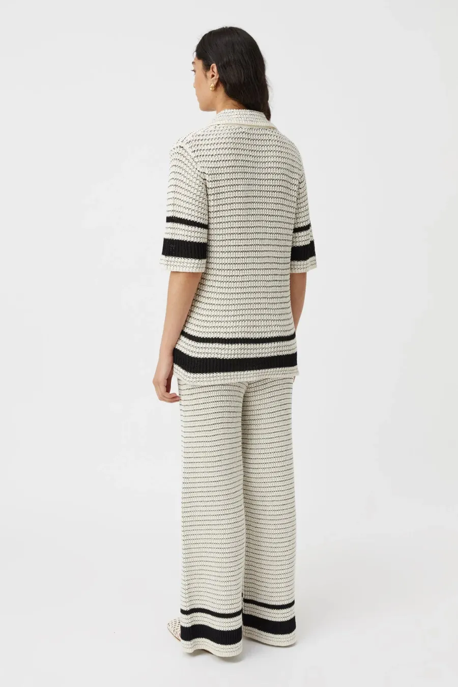 Reef Knit Pant Cream/ Black