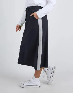 Sloane Fleece Skirt - Navy/Grey Marle Trim